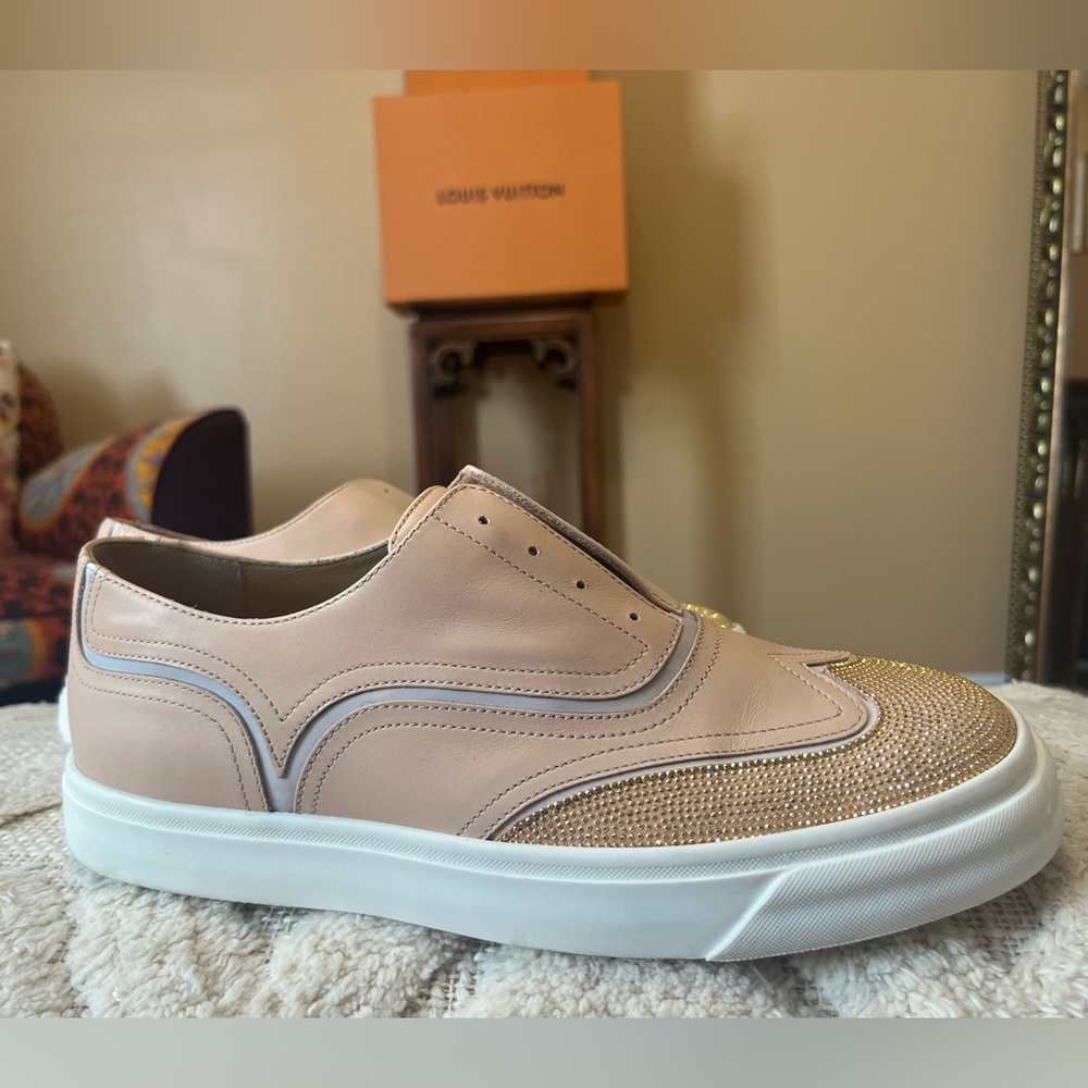 Giuseppe Zanotti Leather Crystal Embellishments Sneakers- Size 10 - Firm price.